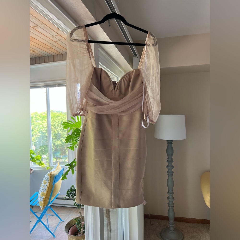 MISSGUIDED bandage milkmaid dress - never worn